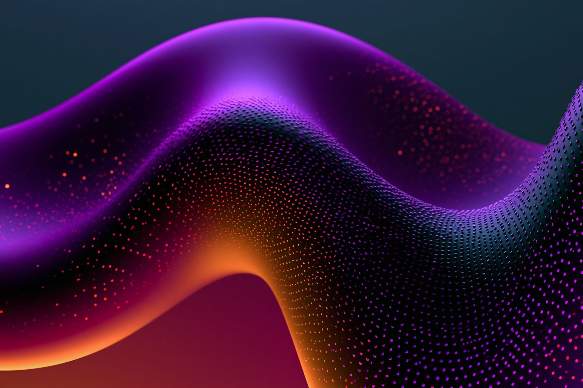Neon Wave Abstract Poster. poster detail
