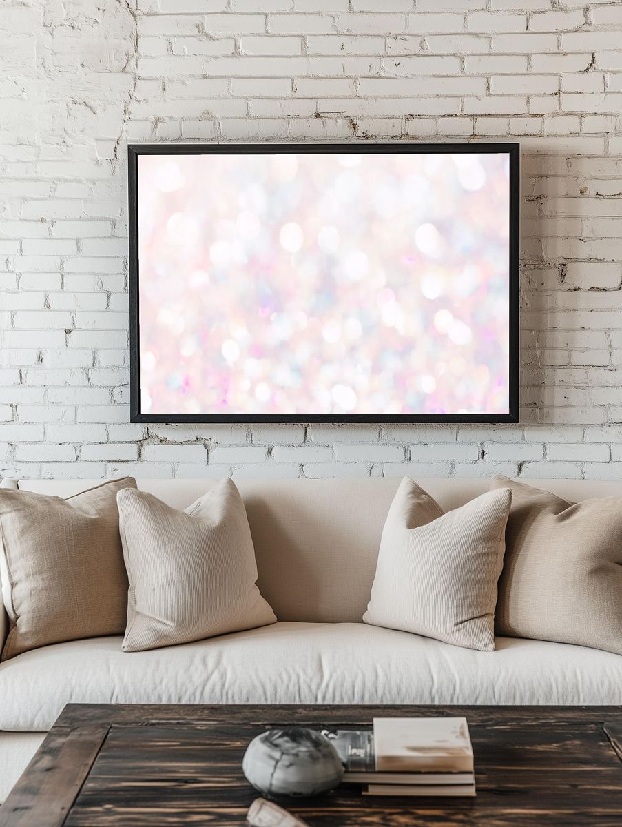 Blurry colorful glittery rainbow background. — room view 1