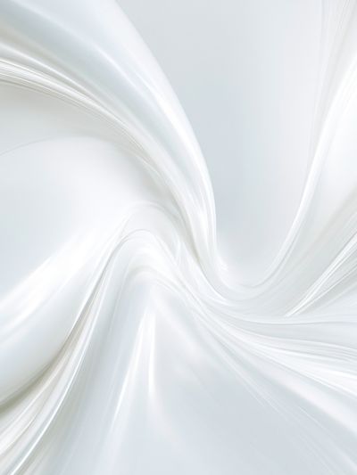 White Silk Swirl Abstract Poster.