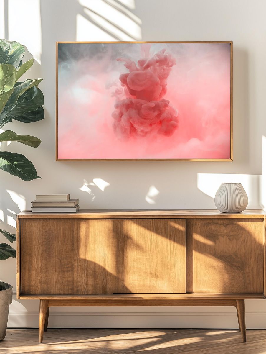 Acryllic color dissolving in water. — room view 3