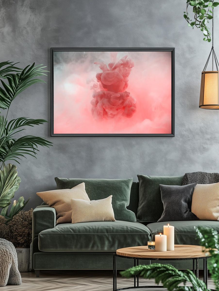 Acryllic color dissolving in water. — room view 4