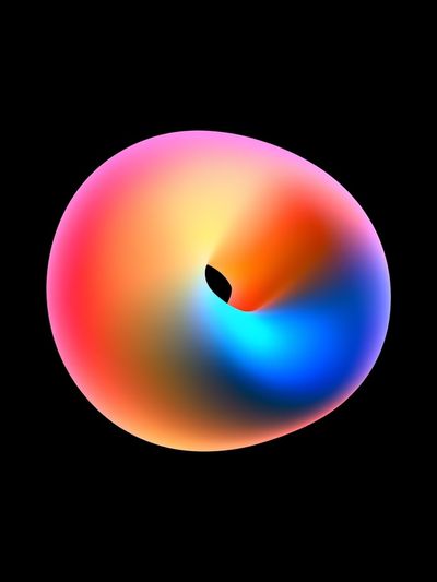 Color Spiral Abstract Poster.