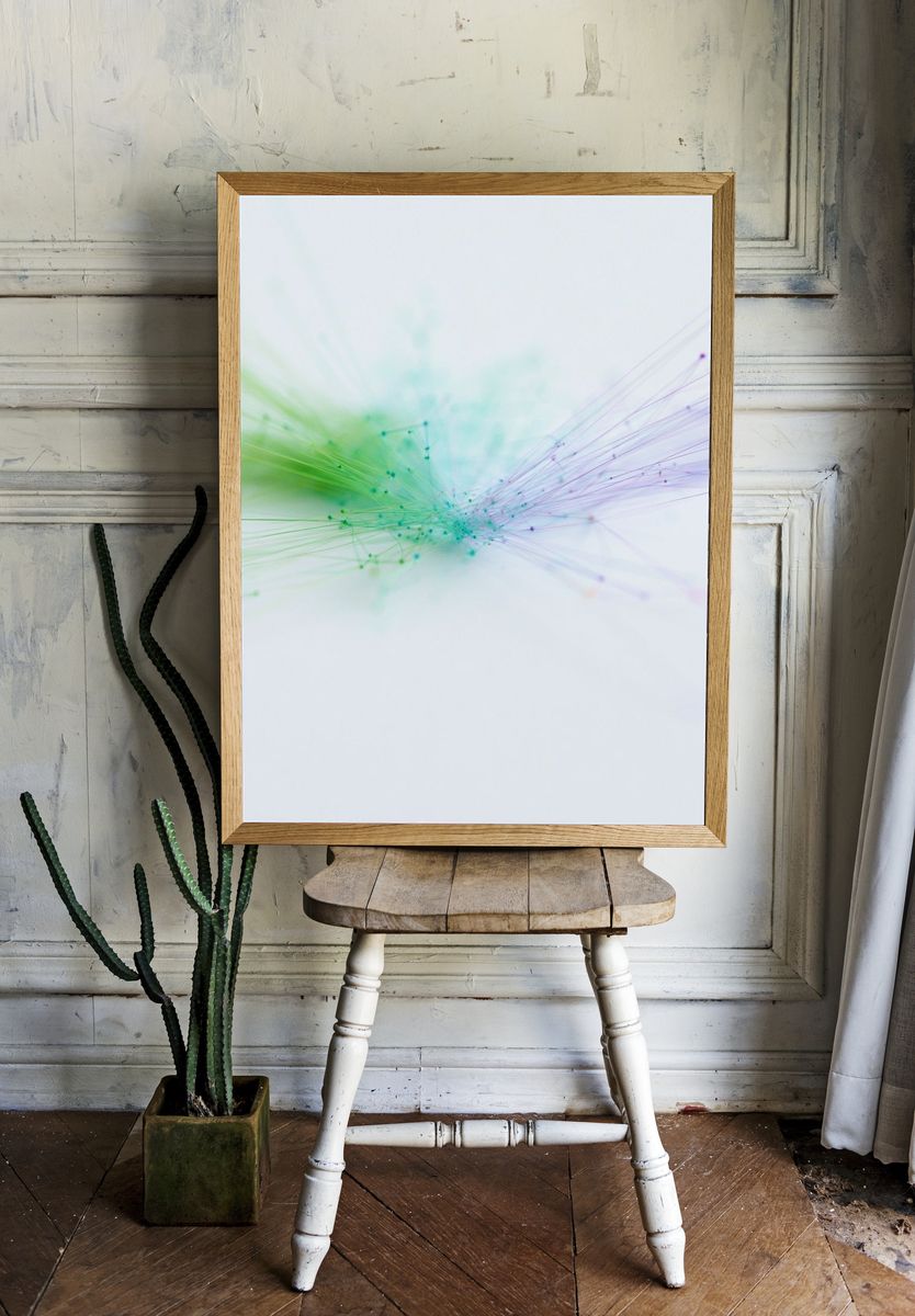 Pastel Fiber Abstract Poster. room preview
