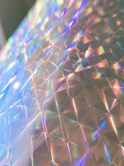 Iridescent Prism Texture Print. poster