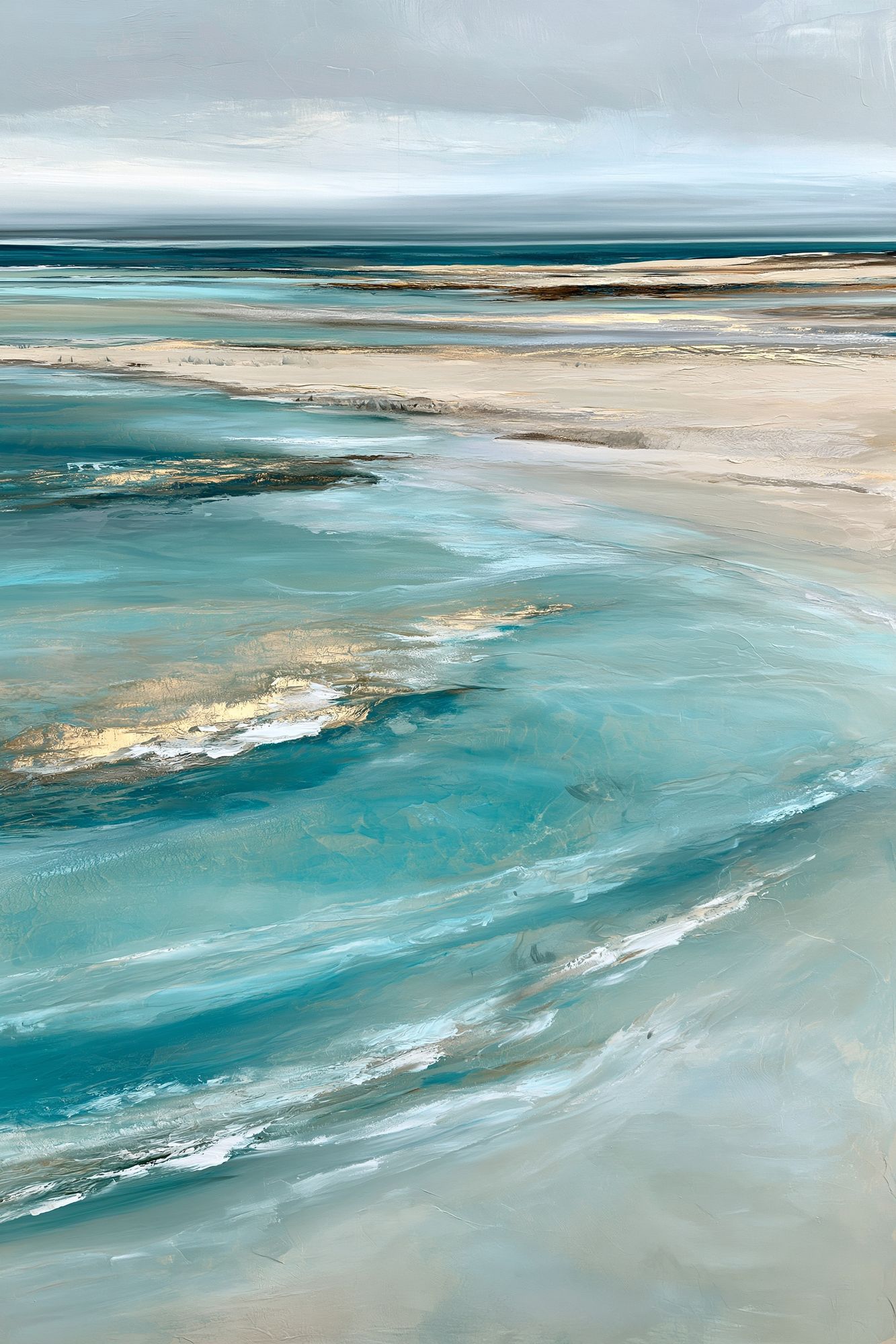 Coastal Horizon Abstract Print. poster detail