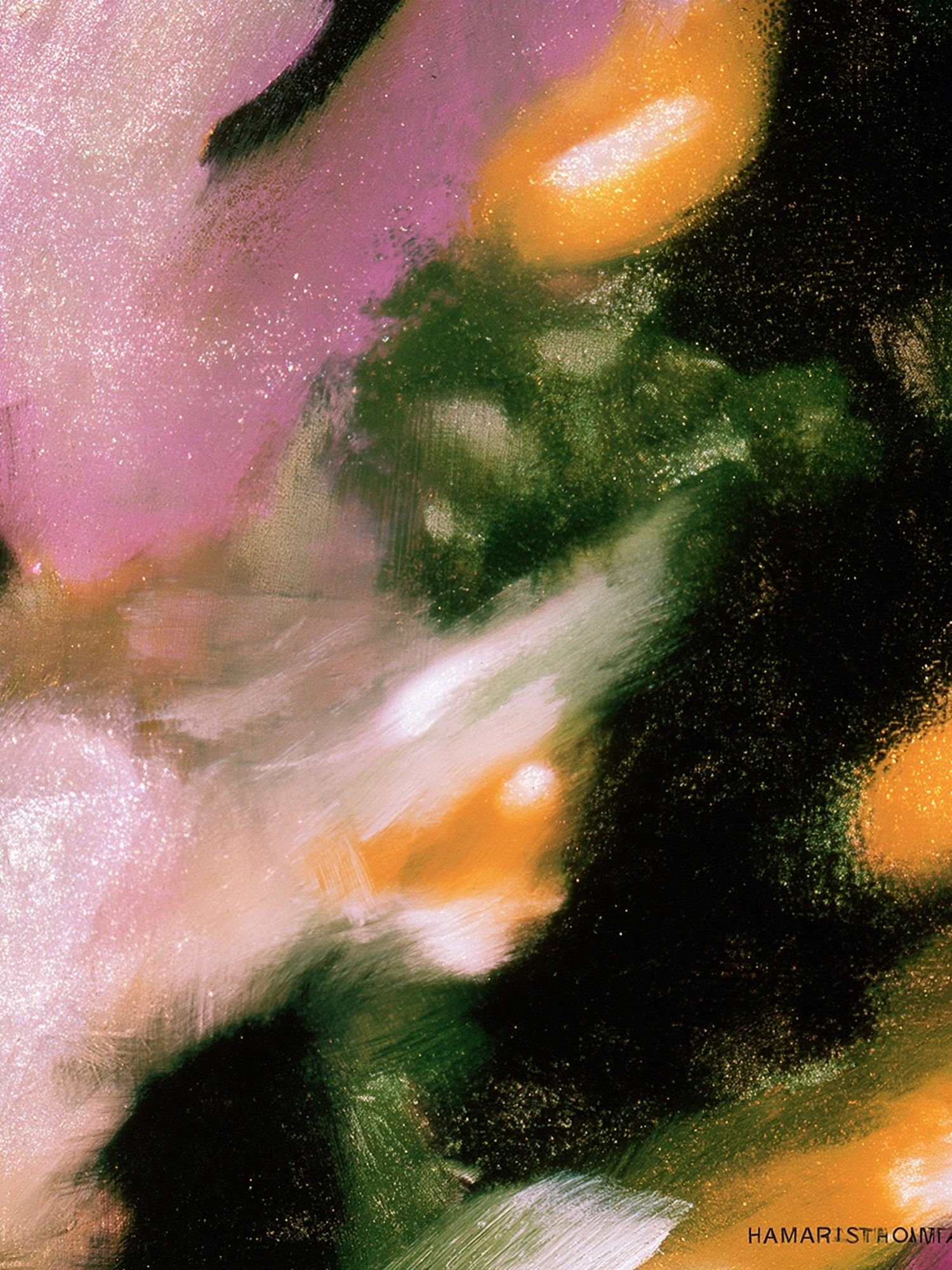 Abstract Floral Glow Poster. poster detail