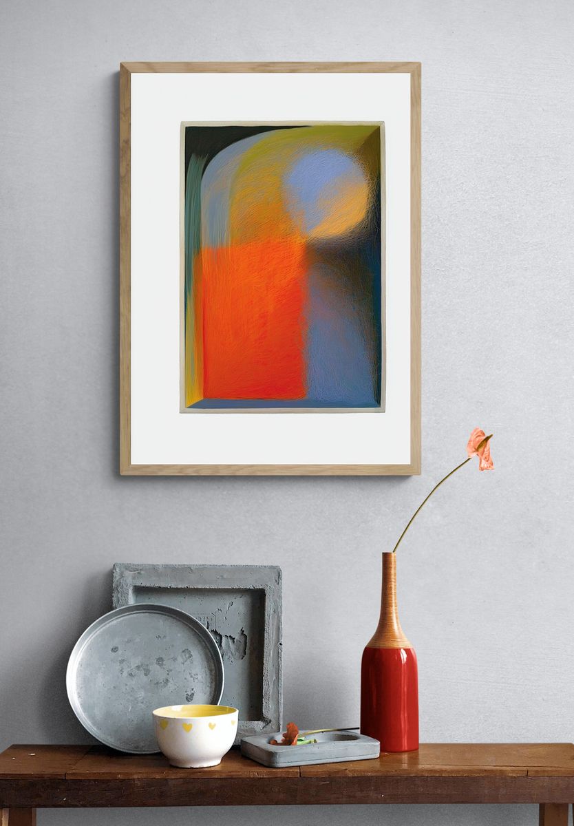 Color Field Abstract Poster. — room view 3