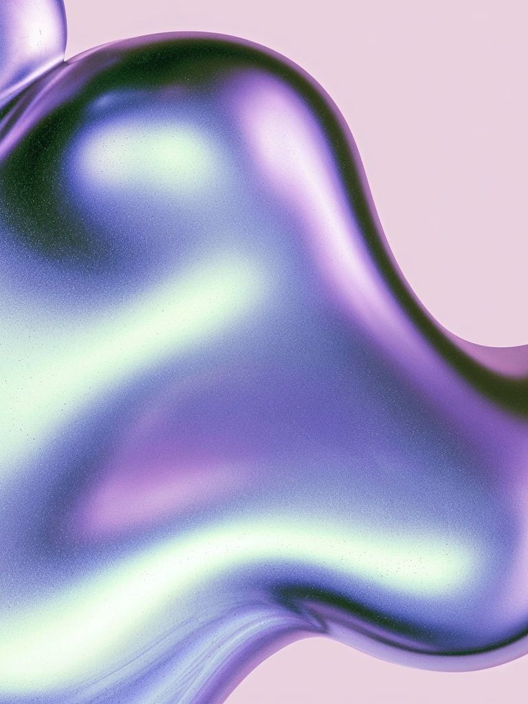 Iridescent Liquid Abstract Poster. poster detail
