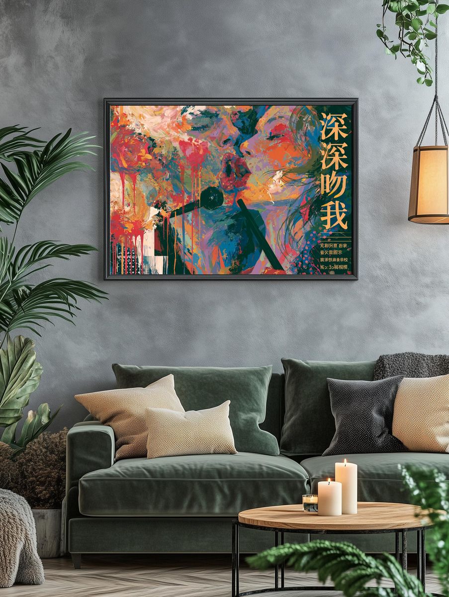 Abstract Color Burst Poster. — room view 4