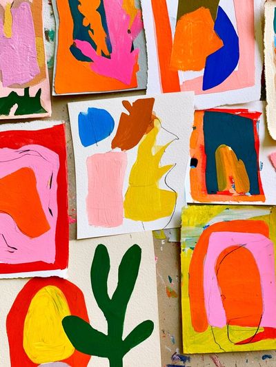 Colorful Abstract Collage Poster.