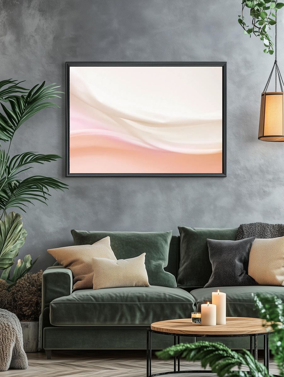 Brown fabric motion texture background. — room view 4