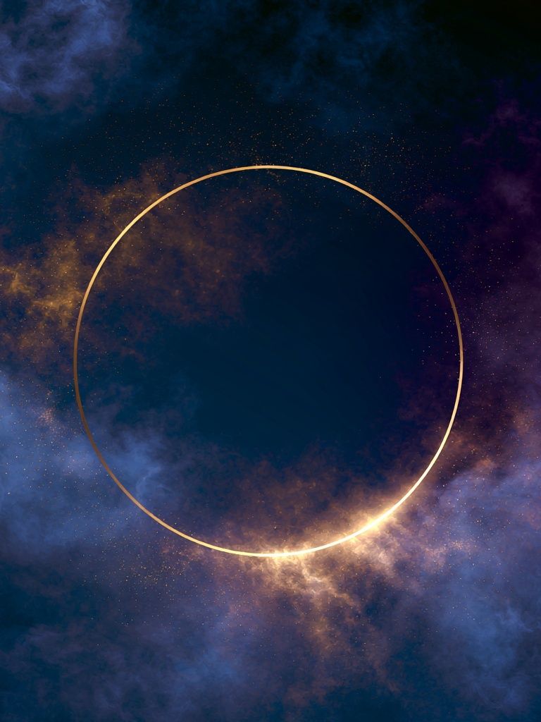 Celestial Eclipse Abstract Poster. poster detail