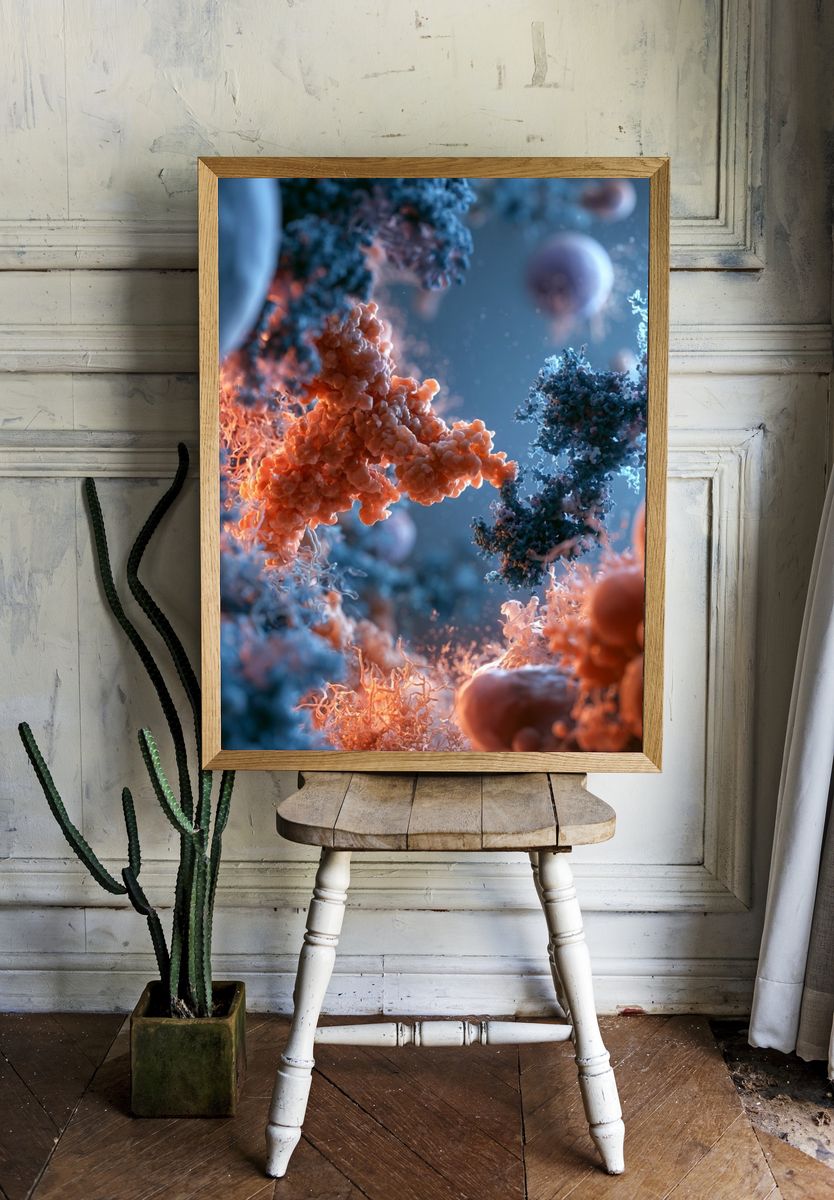 Cellular Microcosm Abstract Poster. room preview