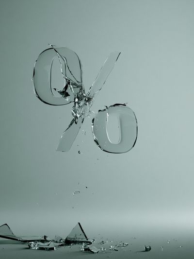 Shattered Glass Abstract Poster.