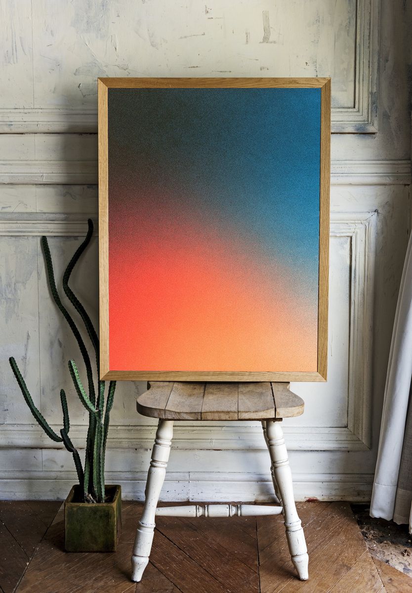 Sunset Gradient Abstract Poster. — room view 1