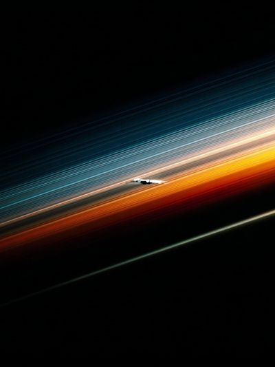 Cosmic Light Streak Abstract Poster. poster