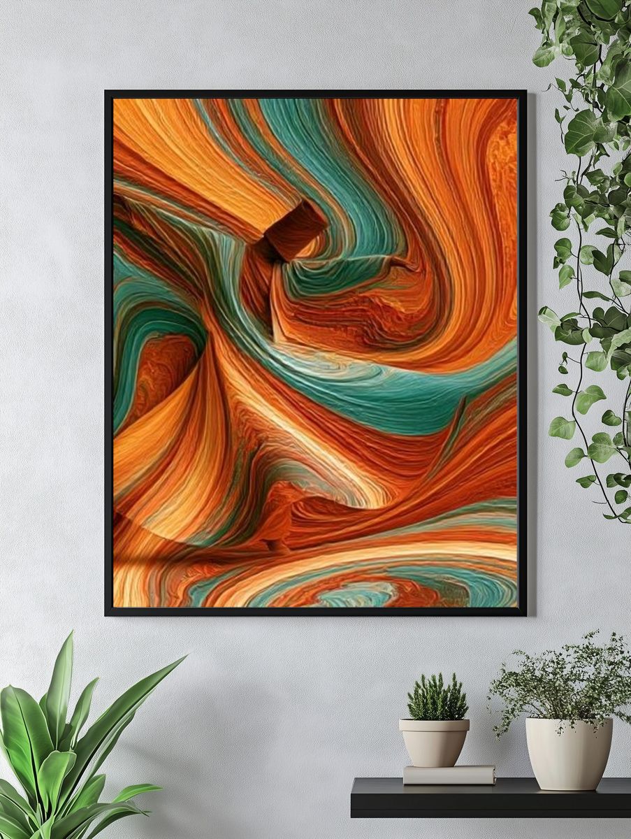 Solar System Abstract Poster. — room view 4