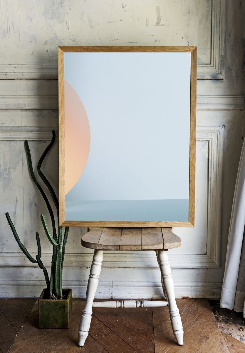 Soft Orb Abstract Poster. room preview