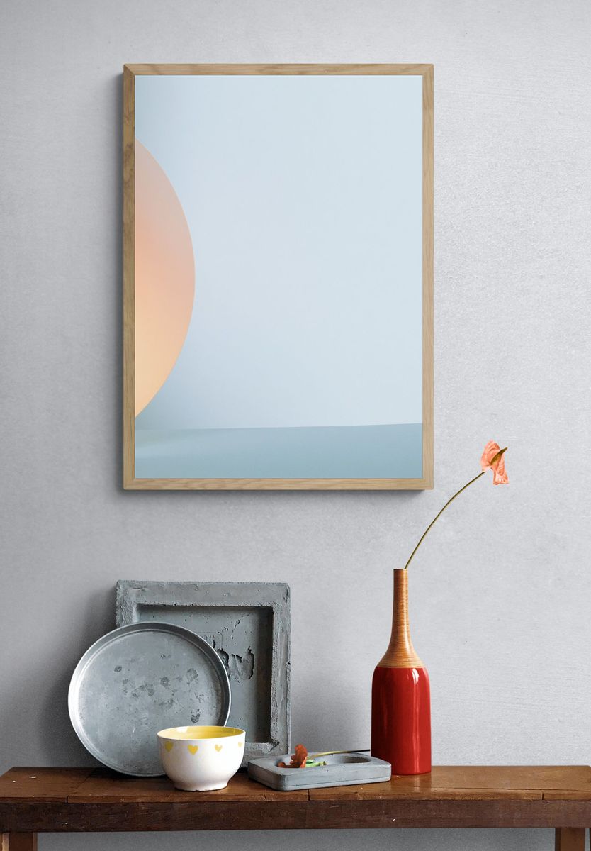 Soft Orb Abstract Poster. — room view 3