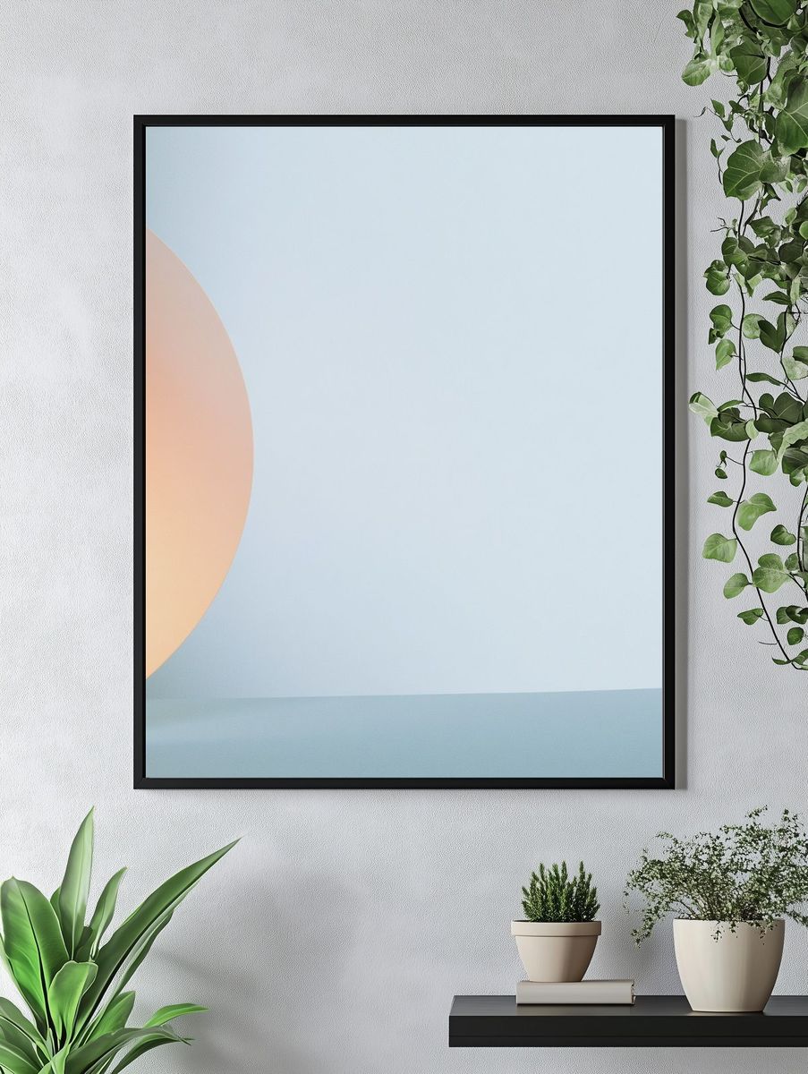 Soft Orb Abstract Poster. — room view 4