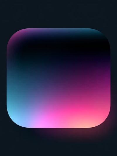 Neon Gradient Square Abstract Poster. poster