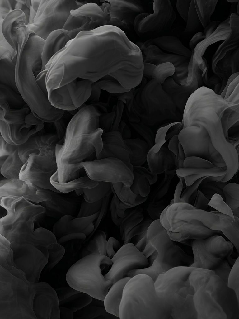 Abstract Smoke Black-White Poster. poster detail