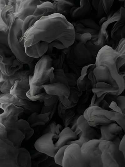 Abstract Smoke Black-White Poster. poster