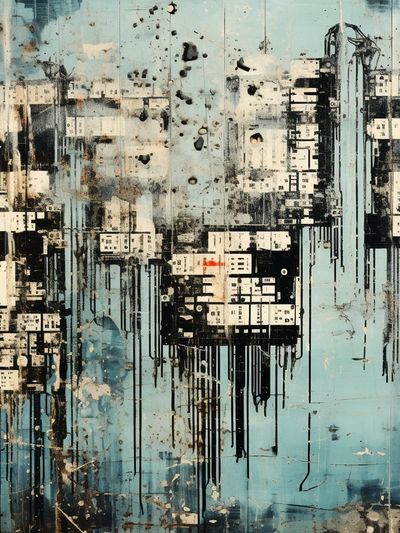 Urban Drift Abstract Poster.
