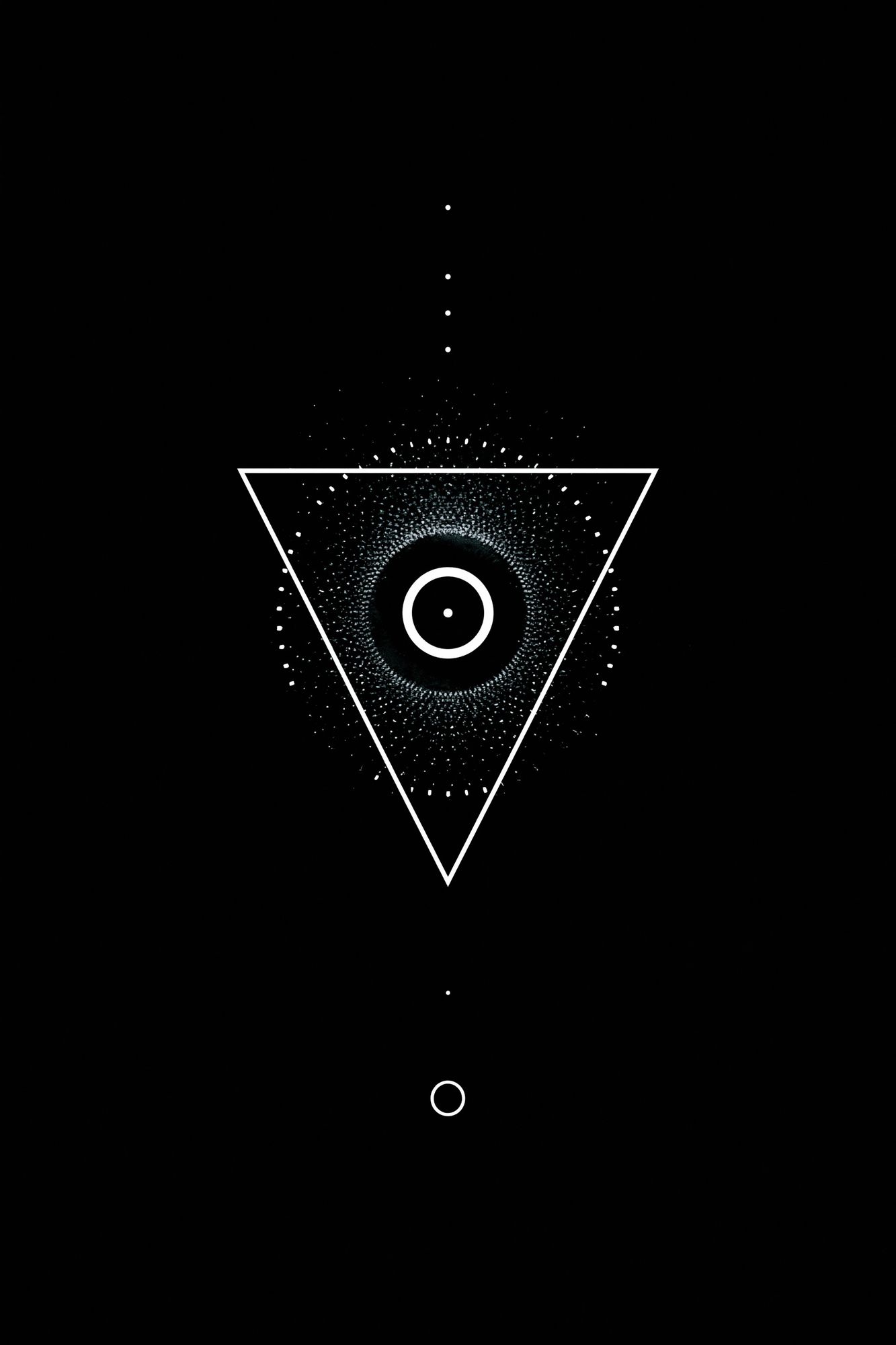 Geometric Cosmic Eye Abstract Poster. poster — abstract art