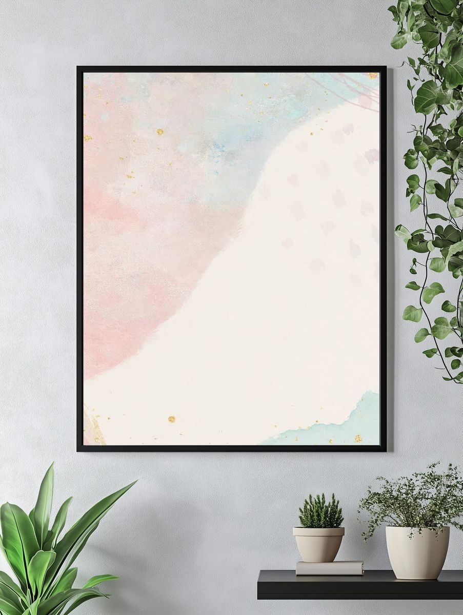 Pastel contemporary Memphis textured mobile. — room view 4