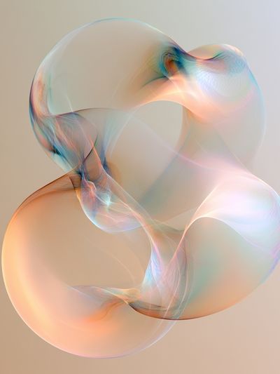 Pastel Orbital Abstract Poster.