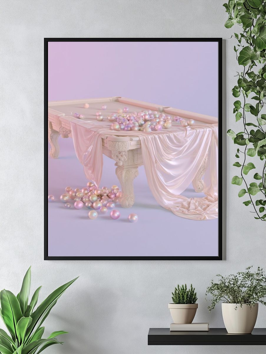 Pearl Pool Table Abstract Poster. — room view 4