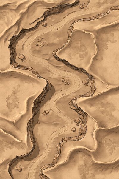 Desert Canyon Abstract Poster.