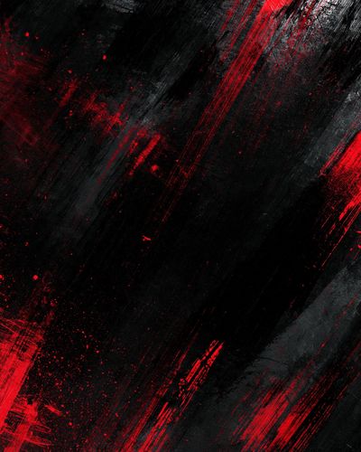 Crimson Slash Abstract Poster.