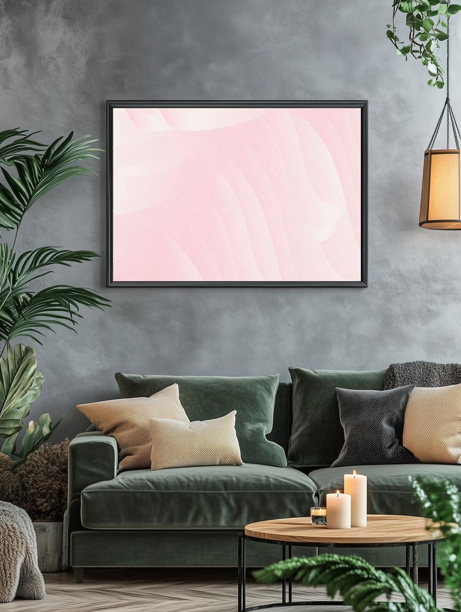 Abstract pink layer patterned background. — room view 4