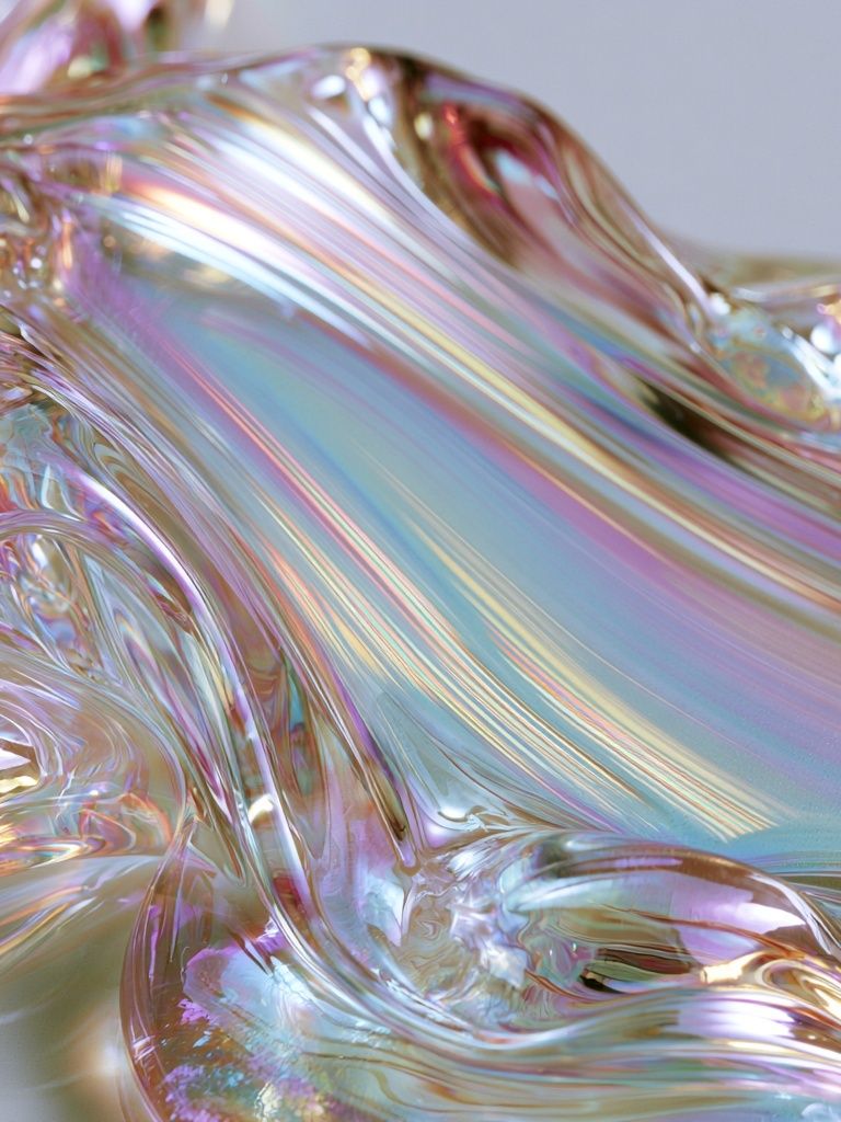 Iridescent Liquid Abstract Poster. poster detail