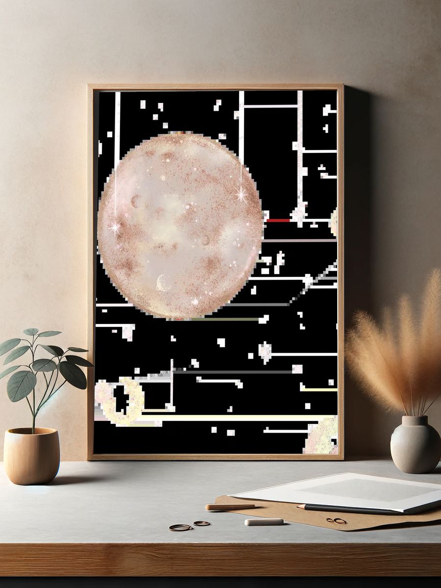 Fractal Orbital Abstract Poster. — room view 2