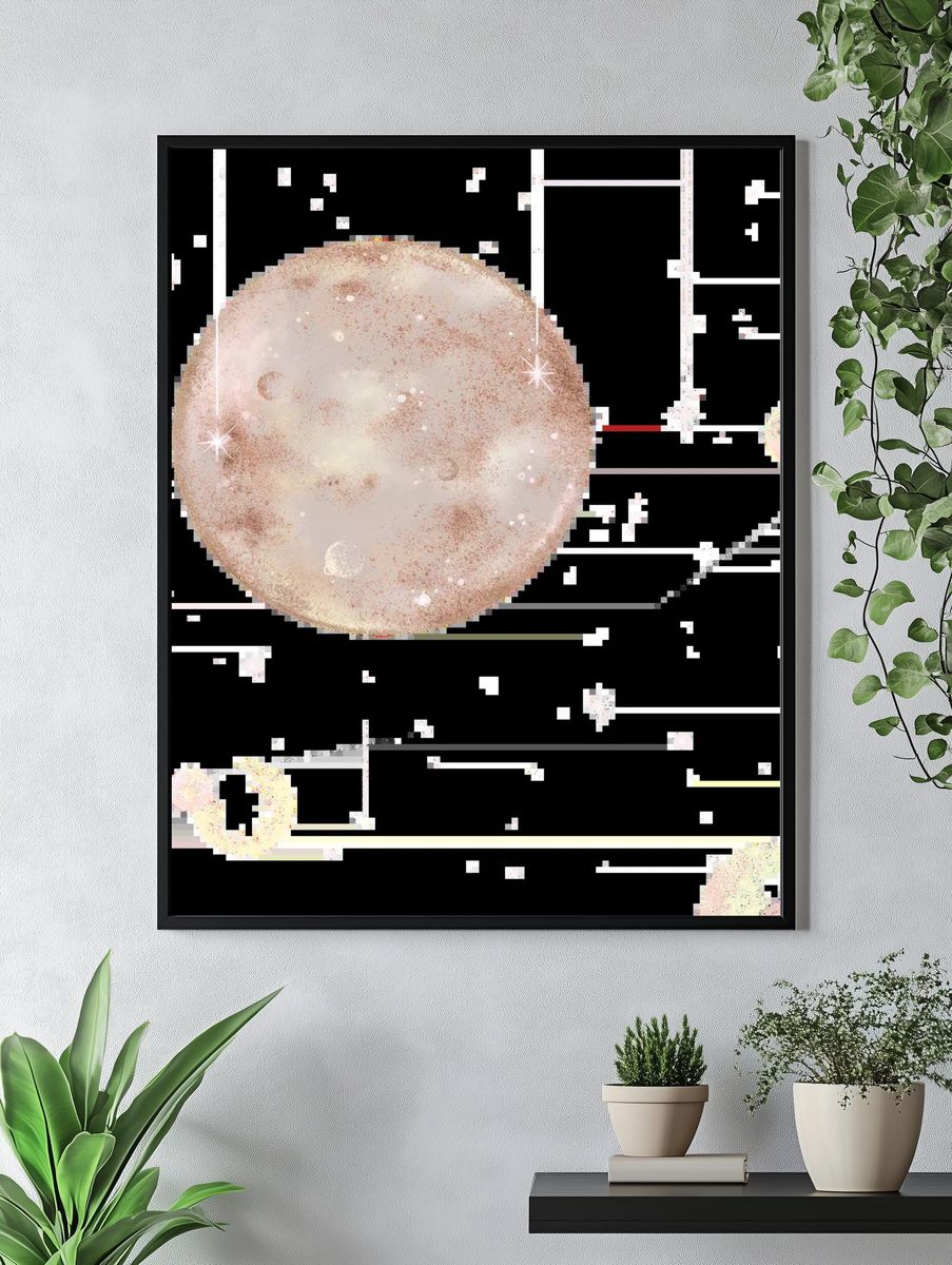 Fractal Orbital Abstract Poster. — room view 4