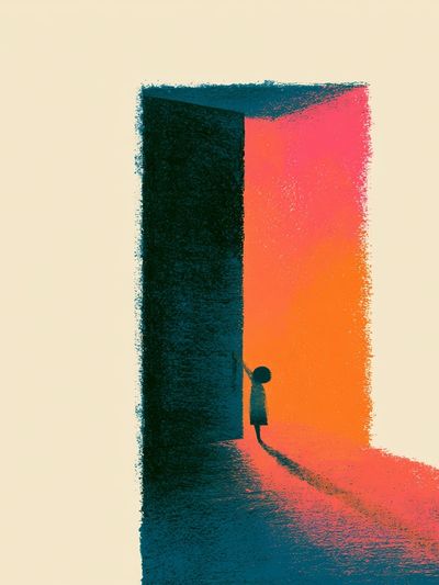 Doorway Silhouette Abstract Print.