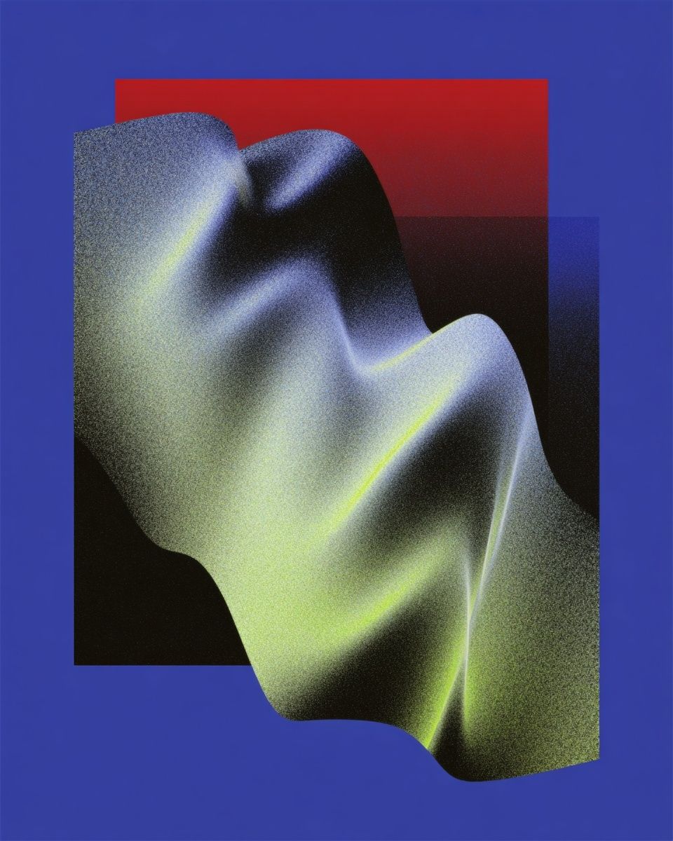 Neon Fold Abstract Poster. poster detail