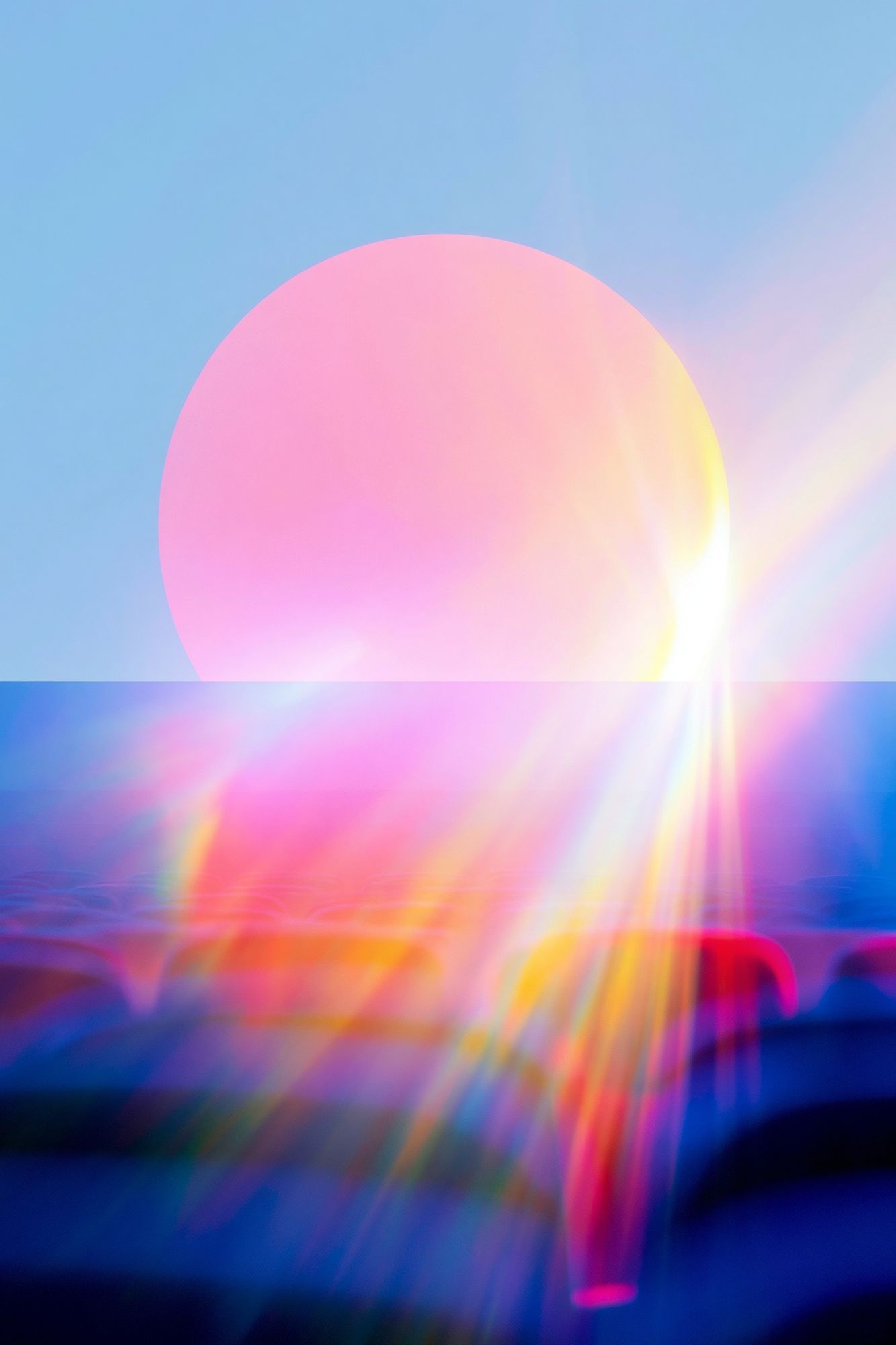 Pastel Orb Abstract Poster. poster detail