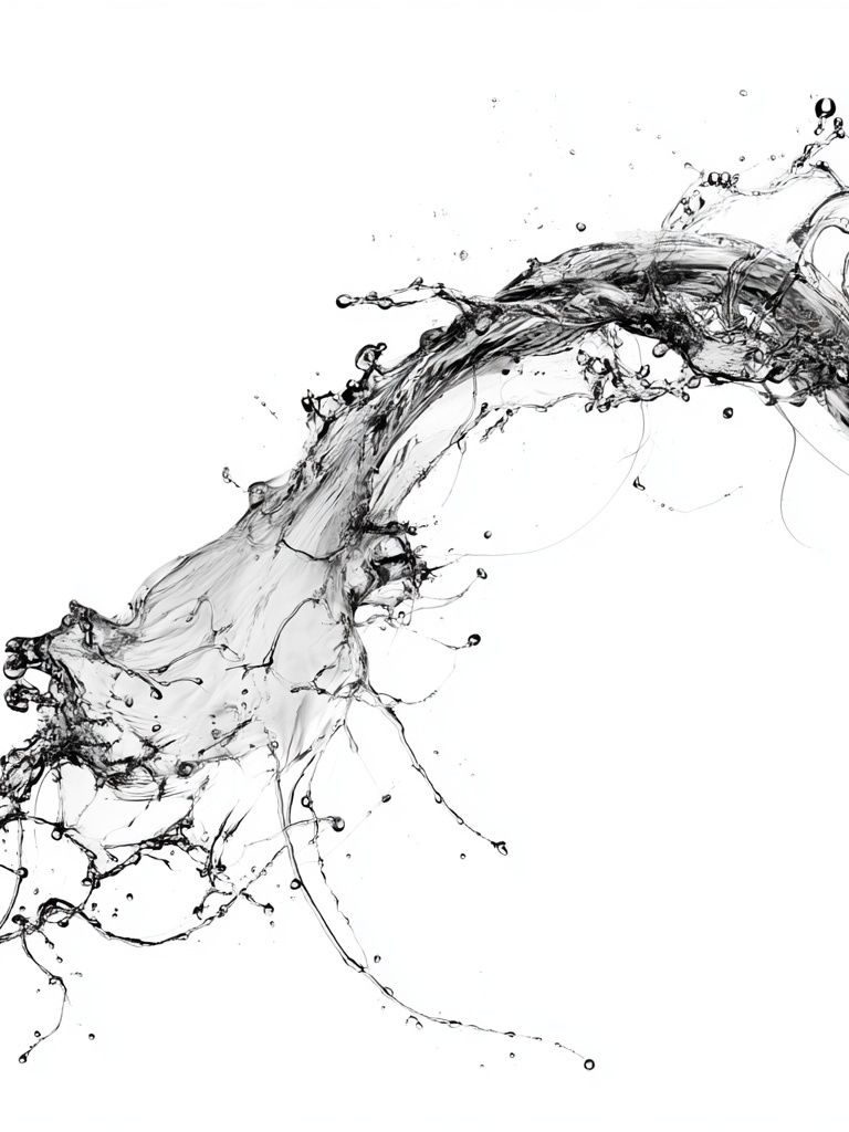 Liquid Splash Abstract Poster. poster — abstract art