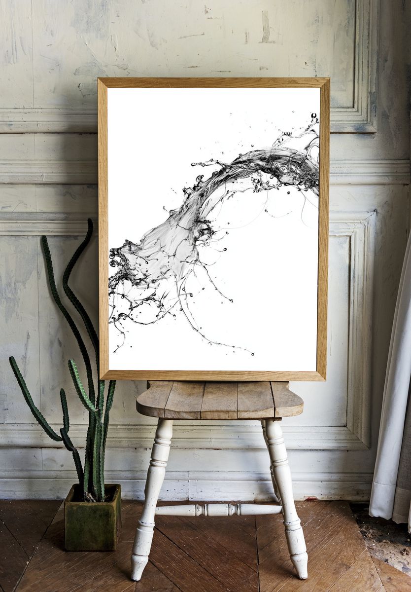 Liquid Splash Abstract Poster. room preview