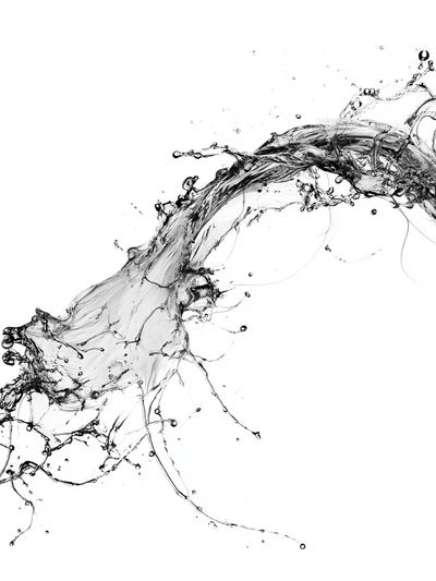 Liquid Splash Abstract Poster.