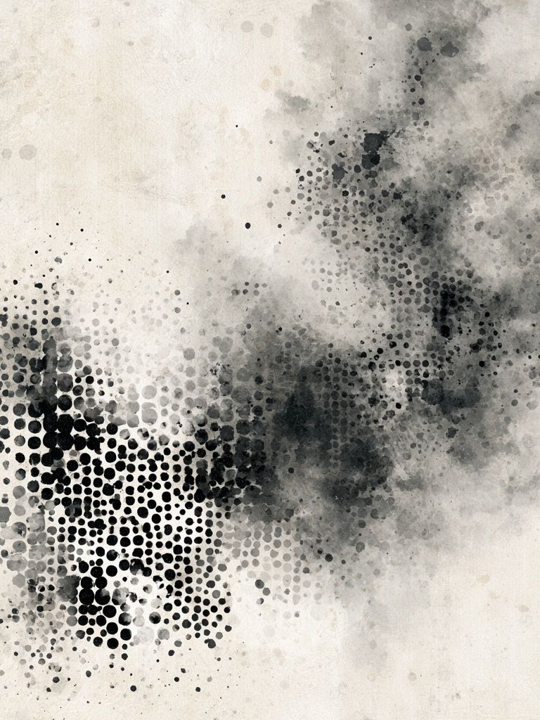 Monochrome Halftone Cloud Poster. poster detail