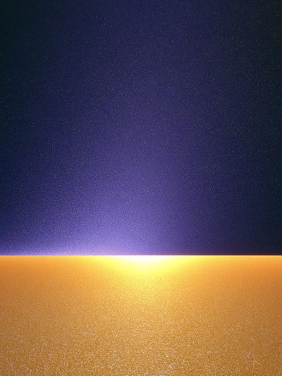 Golden Horizon Abstract Poster.