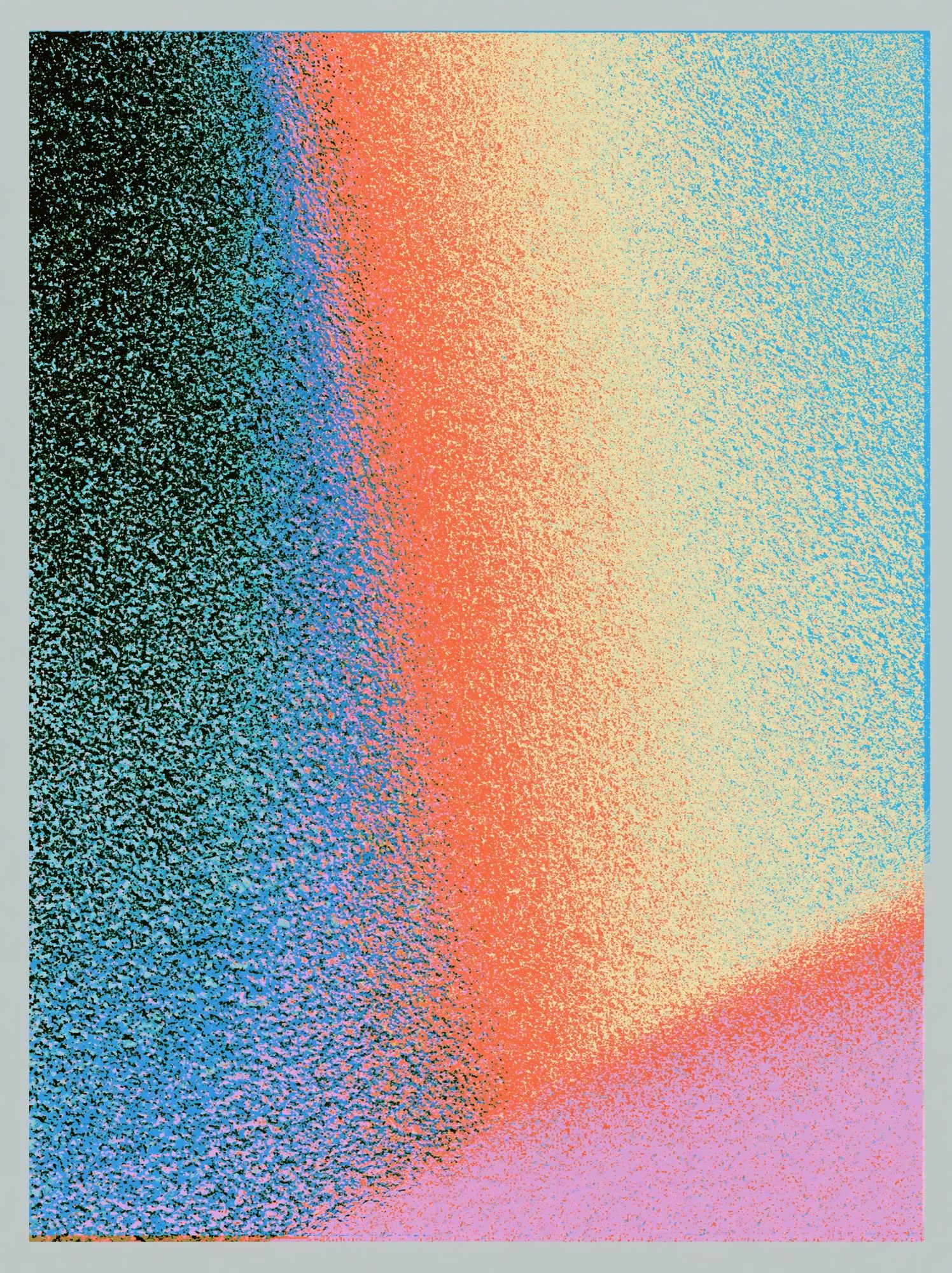Prismatic Gradient Abstract Poster. poster — abstract art