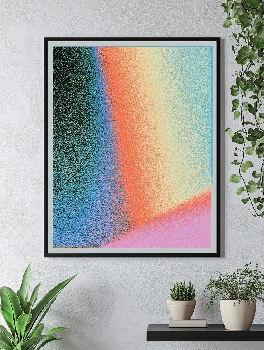 Prismatic Gradient Abstract Poster. — room view 4