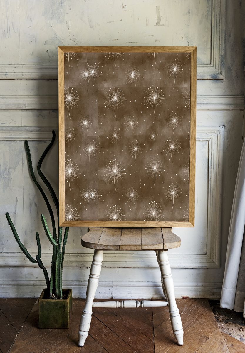 Starburst Meadow Abstract Poster. room preview