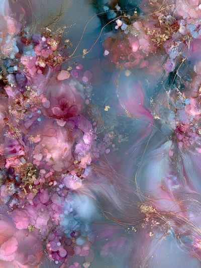 Dreamy Floral Abstract Poster.